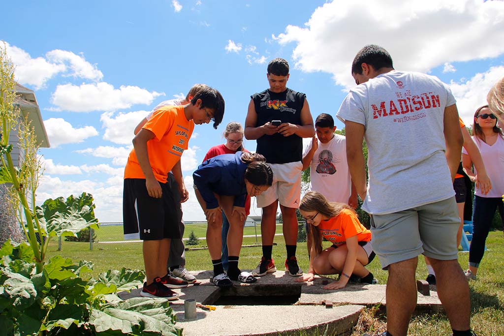 Students at Well Head